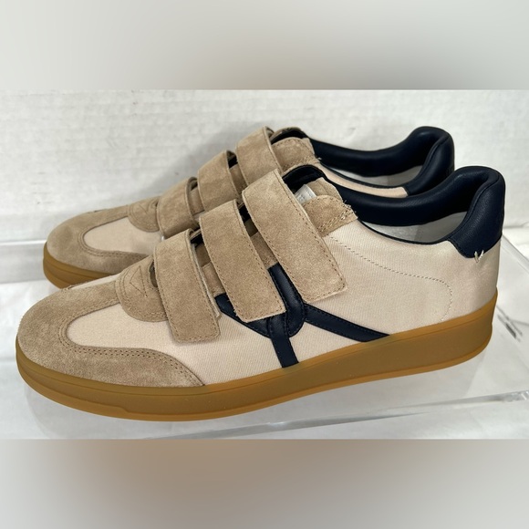 Veronica Beard Reagan Triple Grip Sneaker, Sand/Eclipse, Women’s 9.5, NIB - Picture 2 of 10